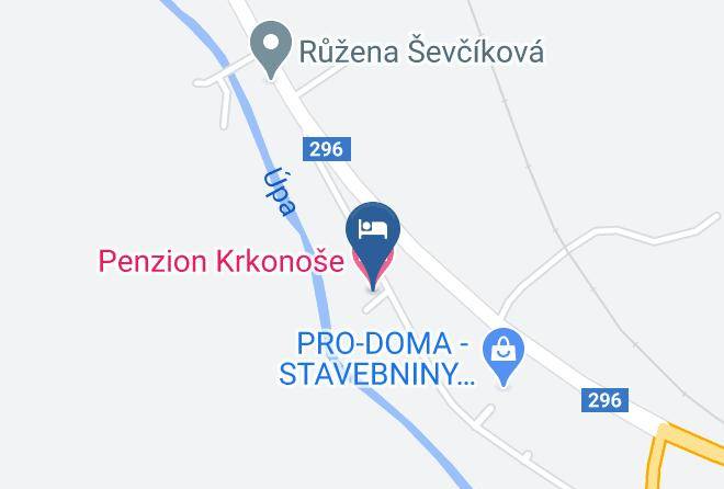 Trutnov - Penzion Krkonose Maps