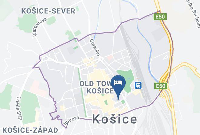 Kosice - Penzion Krmanova Maps