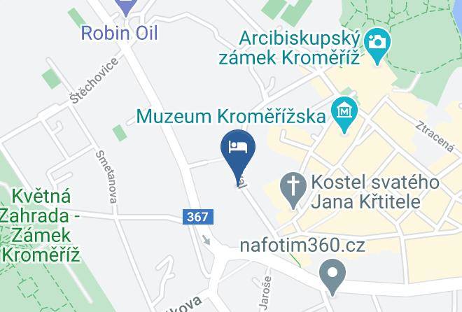 Kromeriz - Penzion Kromeriz Sro Maps