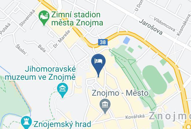 Znojmo - Penzion Kulisek Maps