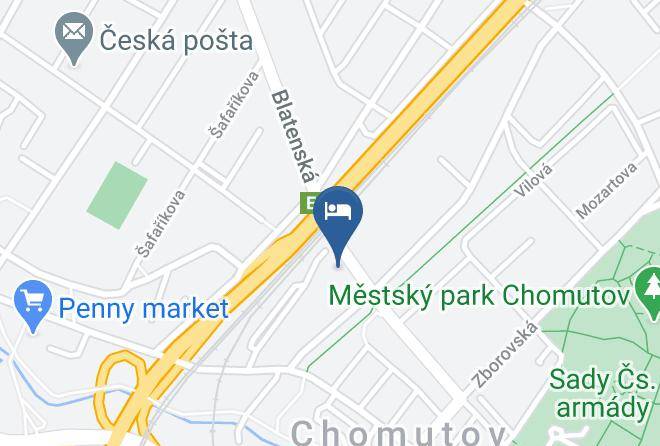 Chomutov - Penzion Kulna Maps