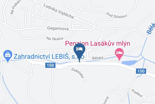 Blansko - Penzion Lasakuv Mlyn Maps