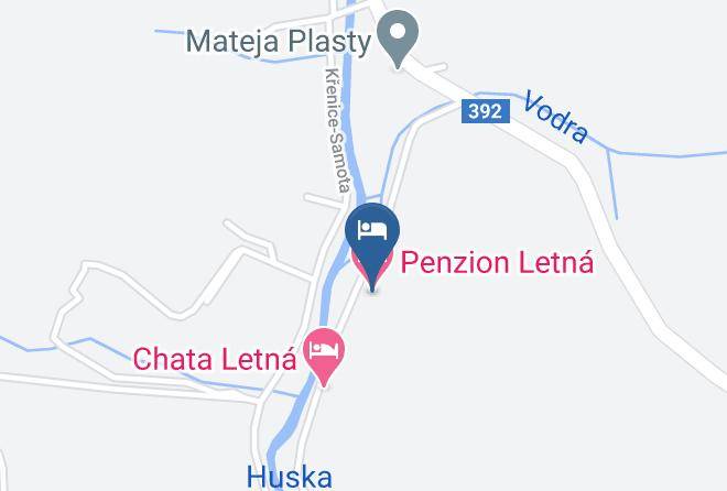 Zdar Nad Sazavou - Penzion Letna Maps