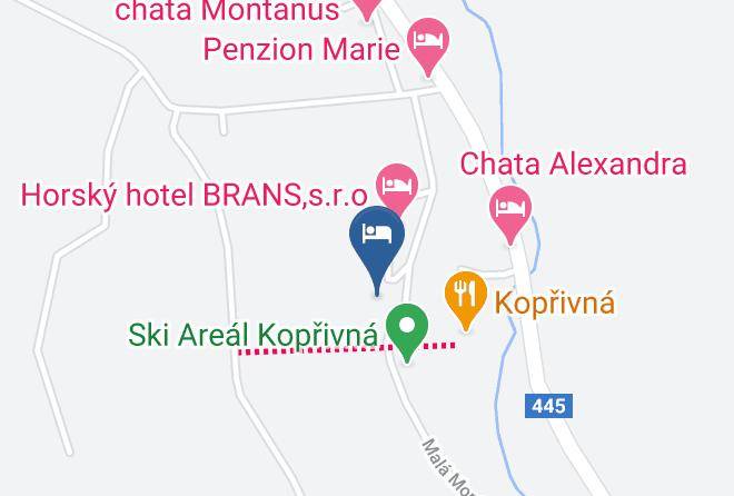 Bruntal - Penzion Maja Maps