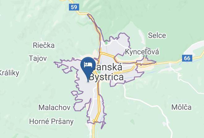 Banska Bystrica - Penzion Majak Maps