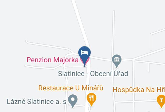 Slatinice - Penzion Majorka Maps