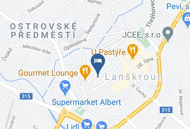 Usti Nad Orlici - Penzion Martina Maps