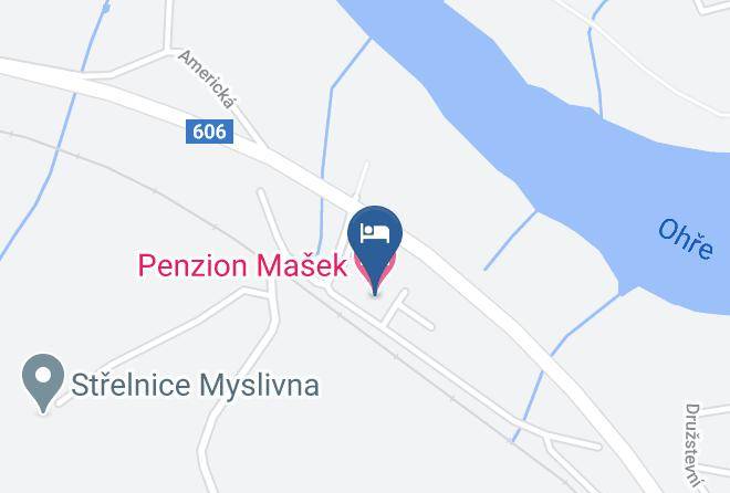 Cheb - Penzion Masek Maps