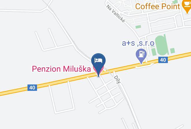 Breclav - Penzion Miluska Maps