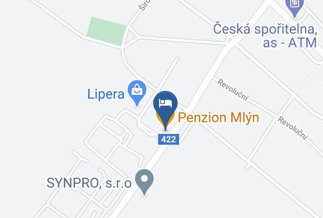 Breclav - Penzion Mlyn Maps