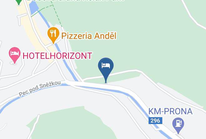 Trutnov - Penzion Modranka Maps