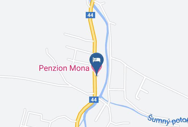 Jesenik - Penzion Mona Maps