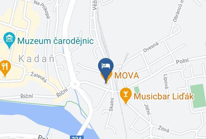 Chomutov - Penzion Mova Maps
