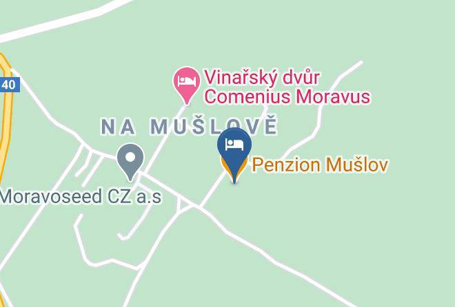 Breclav - Penzion Muslov Maps