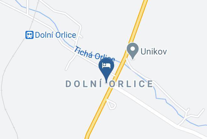 Usti Nad Orlici - Penzion Na Certovce Maps