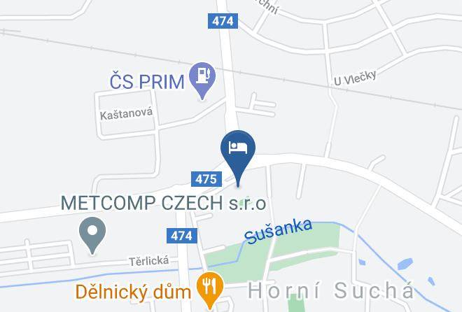 Karvina - Penzion Na Cisarstvi Maps