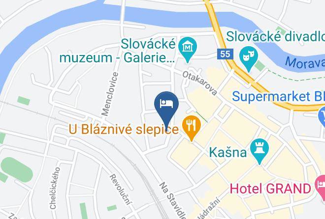 Uherske Hradiste - Penzion Na Dlouhe Maps
