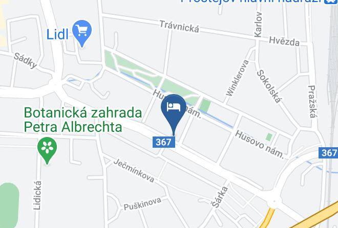 Prostejov - Penzion Na Dolni Maps