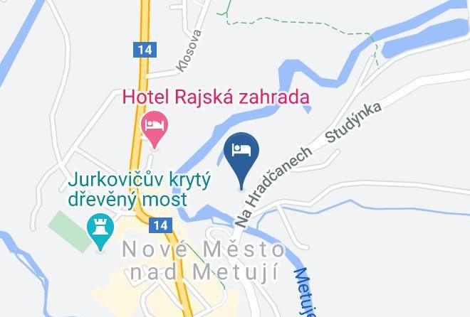 Nachod - Penzion Na Hradcanech Maps