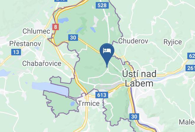 Usti Nad Labem - Penzion Na Hvezde Maps