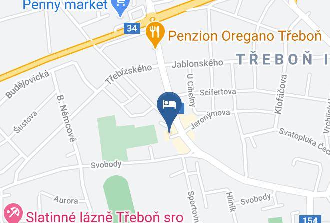 Jindrichuv Hradec - Penzion Na Rybnicku Trebon Ubytovani Maps