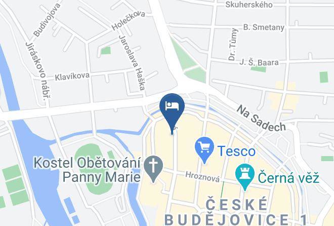 Ceske Budejovice - Penzion Optima Maps