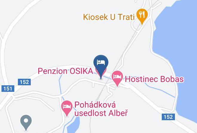 Jindrichuv Hradec - Penzion Osika Maps