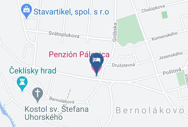 Senec - Penzion Palenica Maps