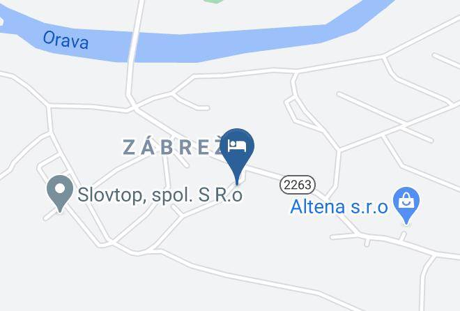 Dolny Kubin - Penzion Pani Danka Maps
