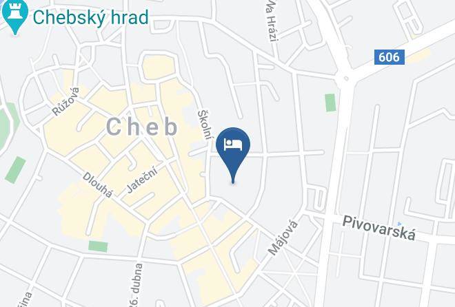 Cheb - Penzion Papirna Maps