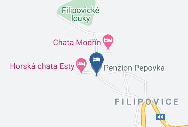Jesenik - Penzion Pepovka Maps