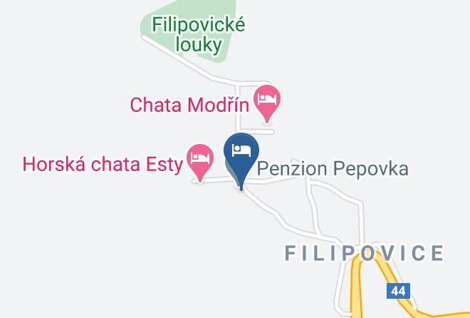 Pepova Bouda Map