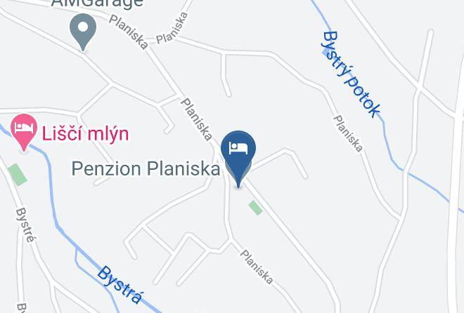 Novy Jicin - Penzion Planiska Maps