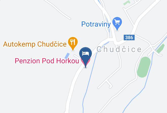 Brno Province - Penzion Pod Horkou Maps