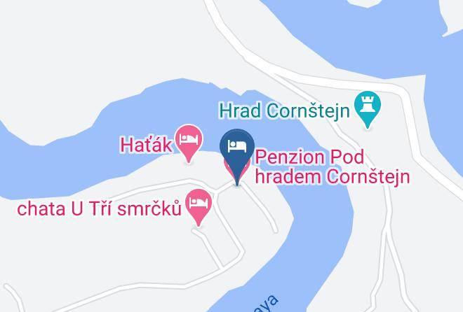 Znojmo - Penzion Pod Hradem Cornstejn Maps