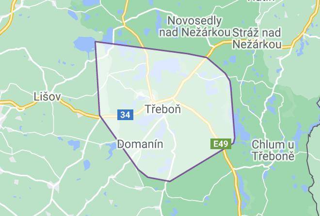 Jindrichuv Hradec - Penzion Pod Kouli Maps