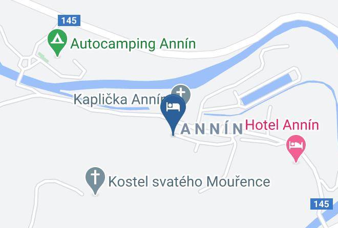 Klatovy - Penzion Pod Lesem Annin Maps