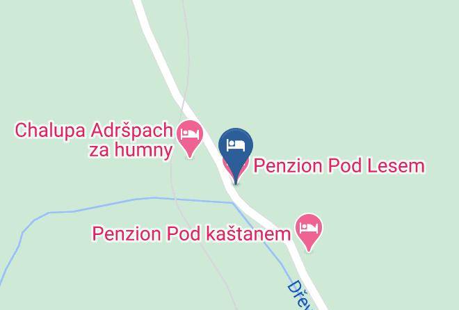 Trutnov - Penzion Pod Lesem Maps