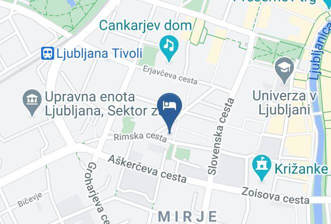 Ljubljana - Penzion Pod Lipo Maps