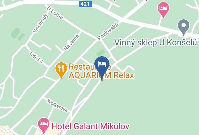 Breclav - Penzion Pod Vinici Mikulov Maps