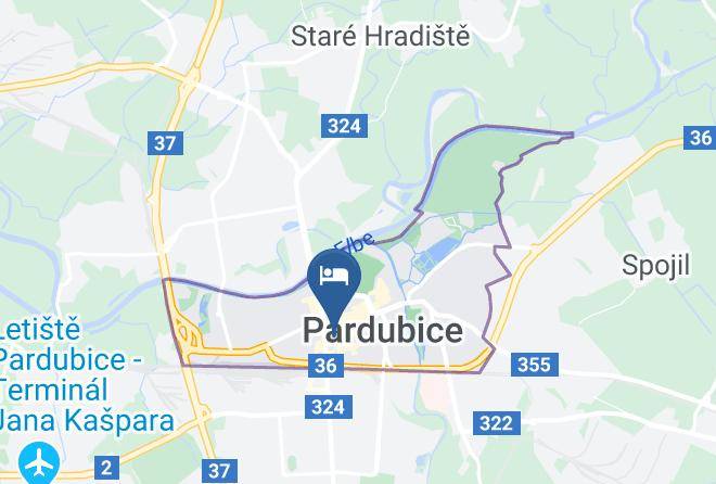 Pardubice - Penzion Podkova Maps