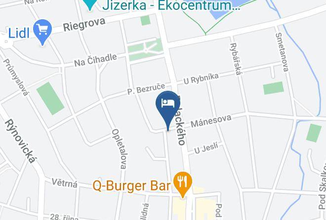 Jablonec Nad Nisou - Penzion Pokorny Maps