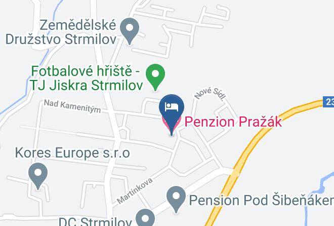Jindrichuv Hradec - Penzion Prazak Maps