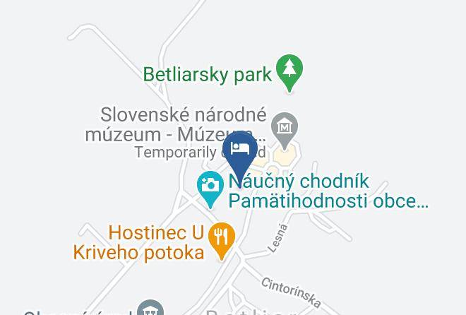 Roznava - Penzion Pri Kastieli Betliar Maps