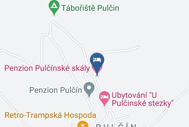 Vsetin - Penzion Pulcinske Skaly Maps