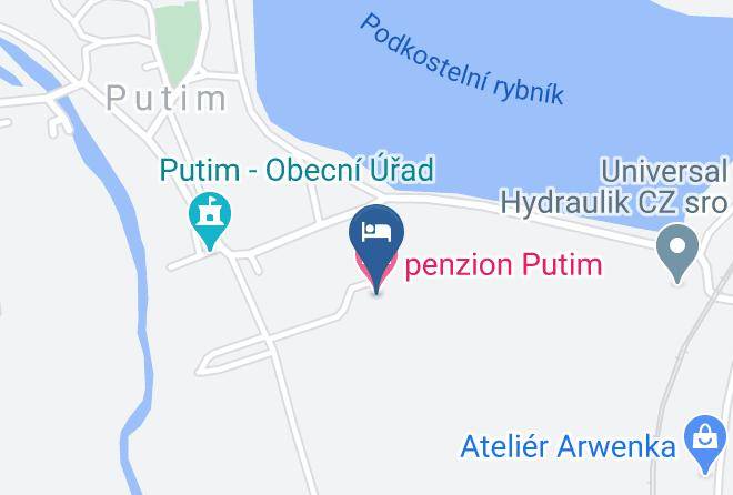 Pisek - Penzion Putim Maps