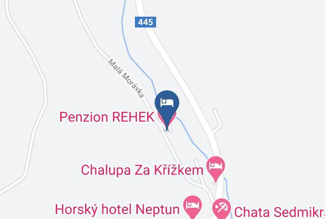 Bruntal - Penzion Rehek Maps