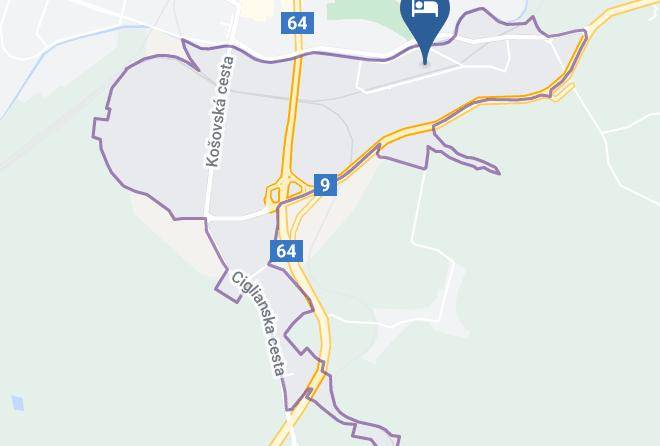 Prievidza - Penzion Relax Maps