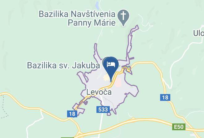 Levoca - Penzion Rodina Maps
