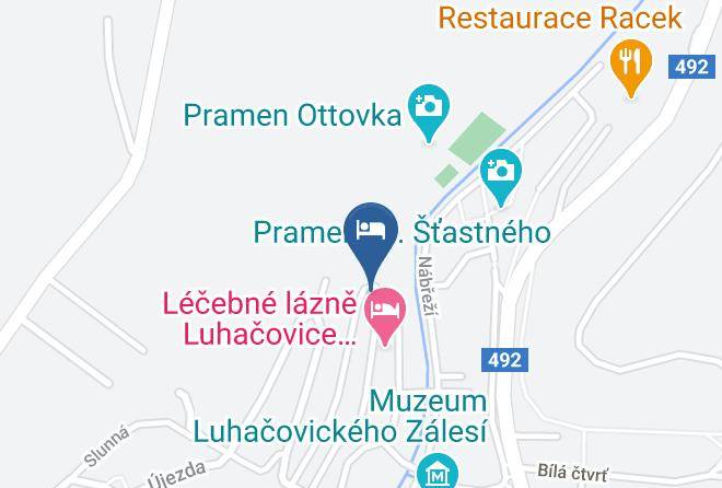 Luhacovice - Penzion Romana Maps